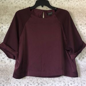 Dressy cropped blouse